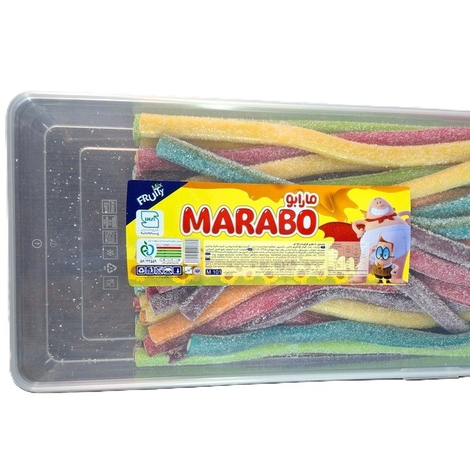 پاستیل لوله ای میوهای ترش مارابو 1500گرمی MARABO