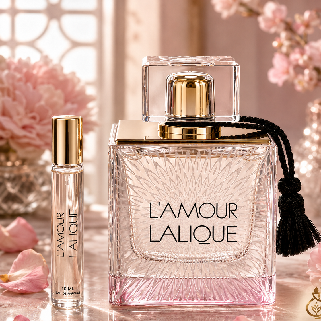 عطر گرمی لالیک لامور زنانه (Lalique LAmour) خنک، گلی و رمانتیک (عطر عشق)