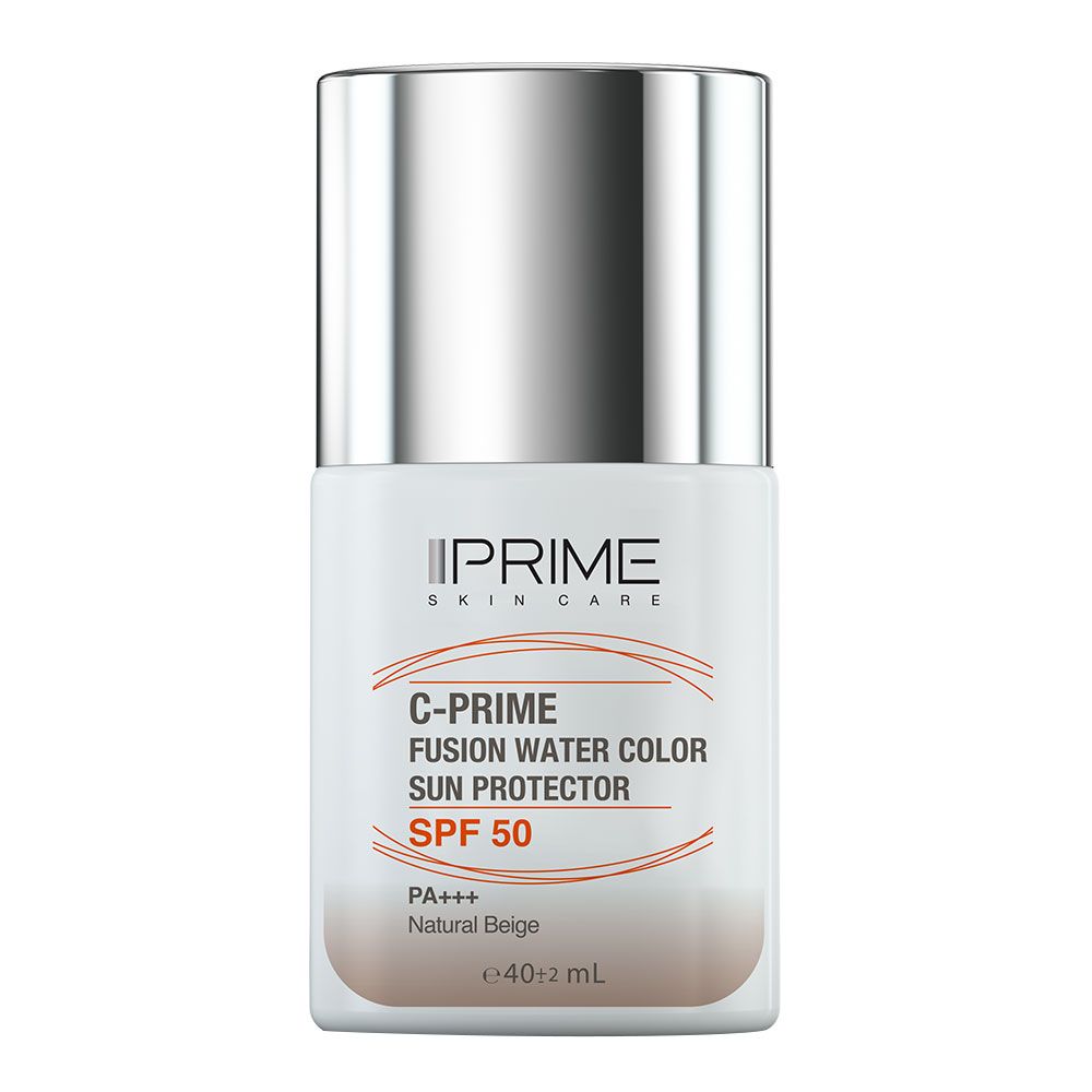 ضد آفتاب فیوژن واتر spf50 رنگی حاوی ویتامین سی بژ طبیعی پرایم