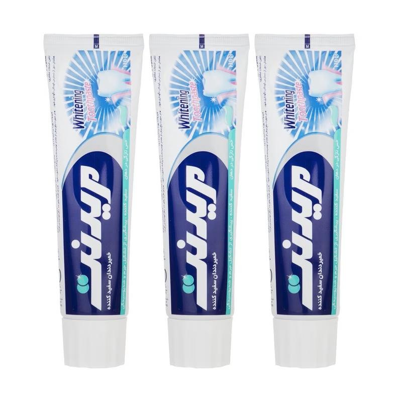 خمیر دندان مریدنت مدل Whitening وزن 130 گرم بسته 3 عددی