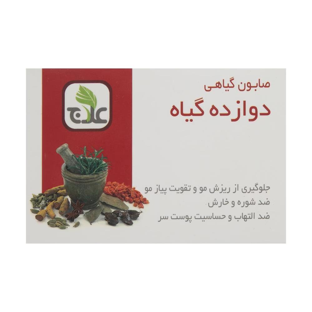 صابون تقویت مو علاج مدل دوازده گیاهوزن 100 گرم