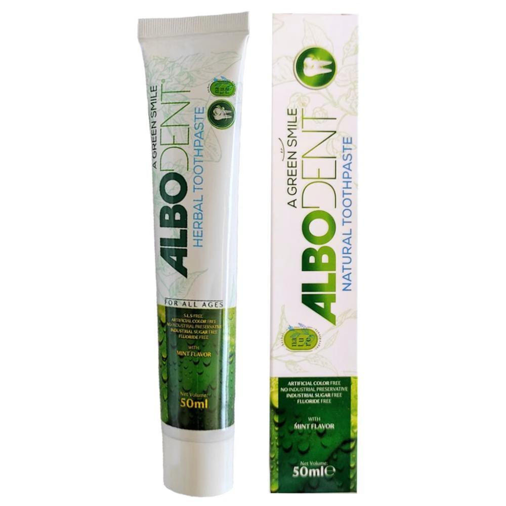 خمیر دندان آلبودنت مدل mint حجم 50 میلی لیتر