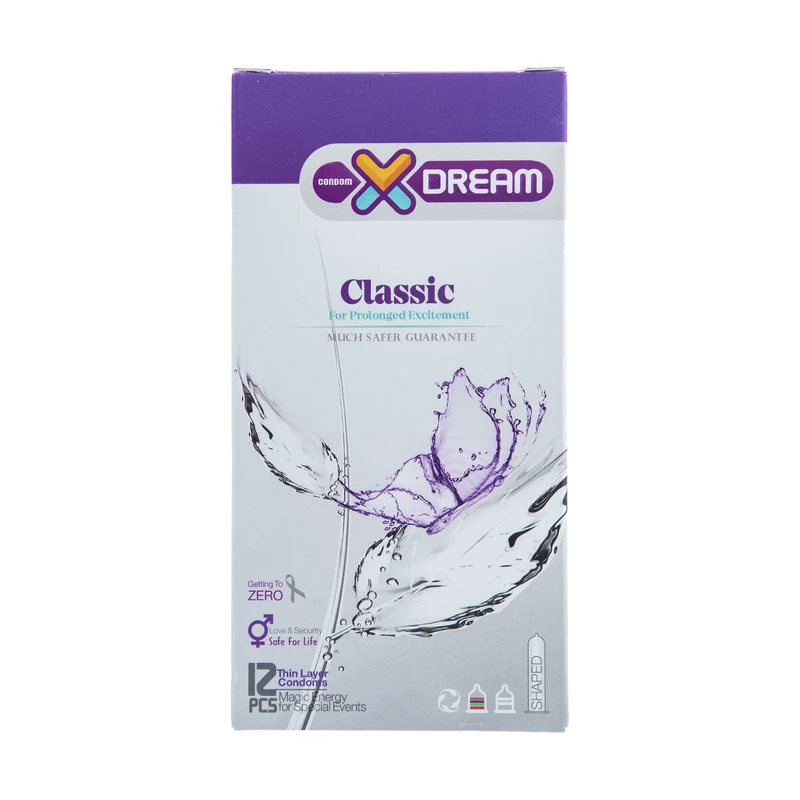 کاندوم ساده ایکس دریم مدل Classic بسته 12 عددی