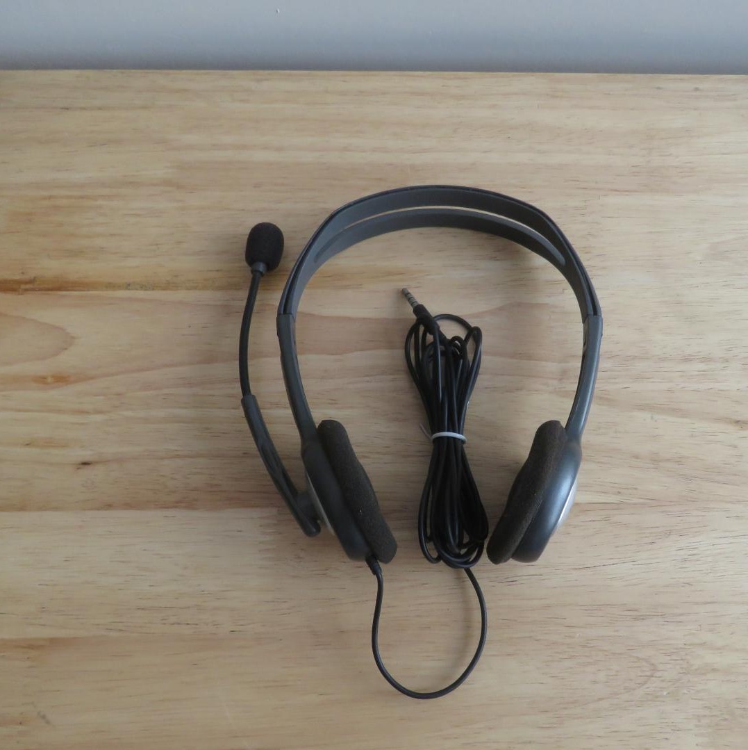 هدست لاجیتک اصلی تک کابل - Logitech Headset
