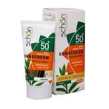 کرم ضد آفتاب دابل شیلد فاقد چربی SPF50+ بدون رنگ شون 50 میلی لیترمخصوص پوسپ چرب