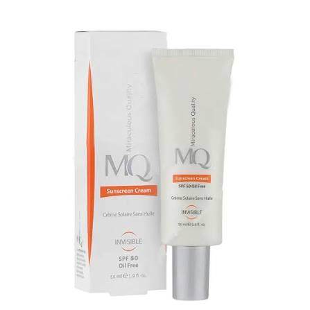 کرم ضد آفتاب رنگی ام کیو با SPF50 مناسب پوست چرب و مستعد جوش و آکنه حجم 55 میلی لیتر