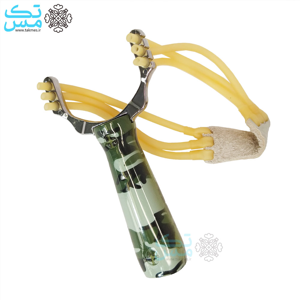 تیرکمان سنگی سه کش طرح چوب و چریکی