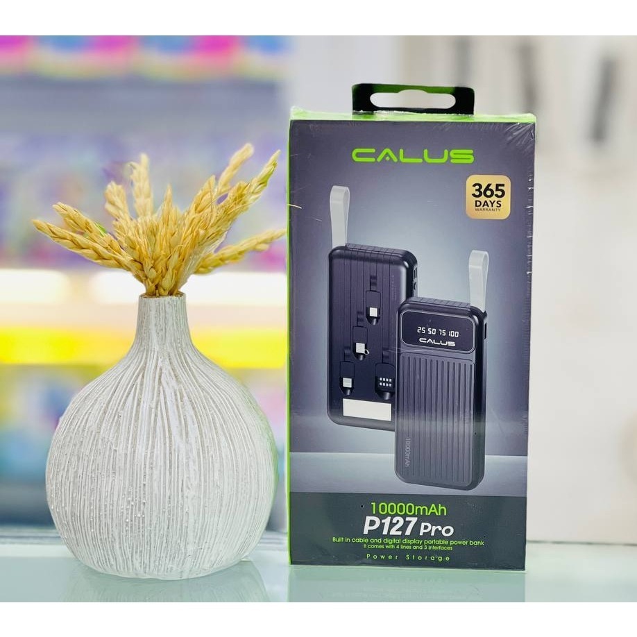 پاوربانک CALUS ظرفیت 10000میلی آمپر مدل P-127 Pro - چراغ دار