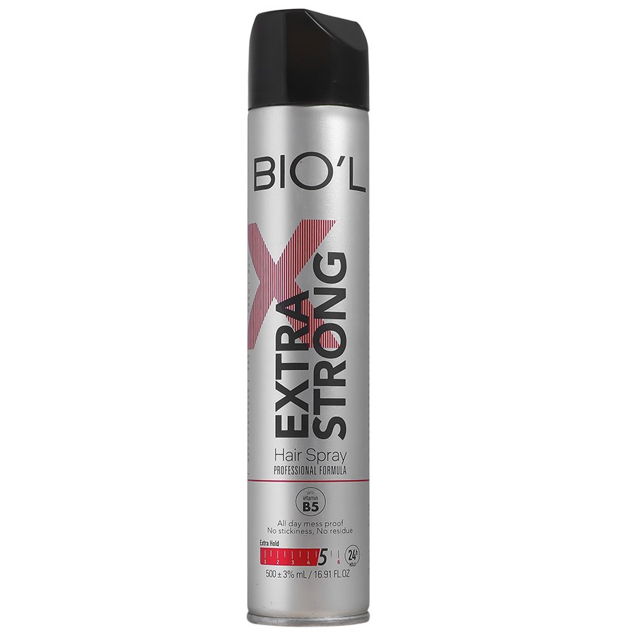 اسپری حالت دهنده مو بیول مدل Extra Strong حجم 500 میل