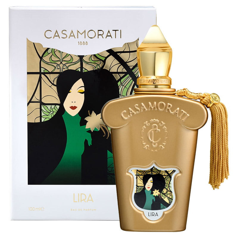 عطر کازاموراتی لیرا زرجف زنانه؛ عطر شیرین و گرم با رایحه مرکباتی، وانیلی، کاراملی و ادویهای