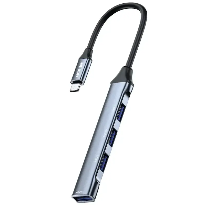 هاب 4 پورت USB-C گرین لاین مدل Docking Station Adapter
