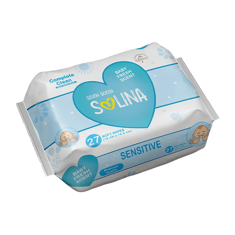 دستمال مرطوب کودک سون کوئین مدل Baby Fresh Scent بسته 27 عددی