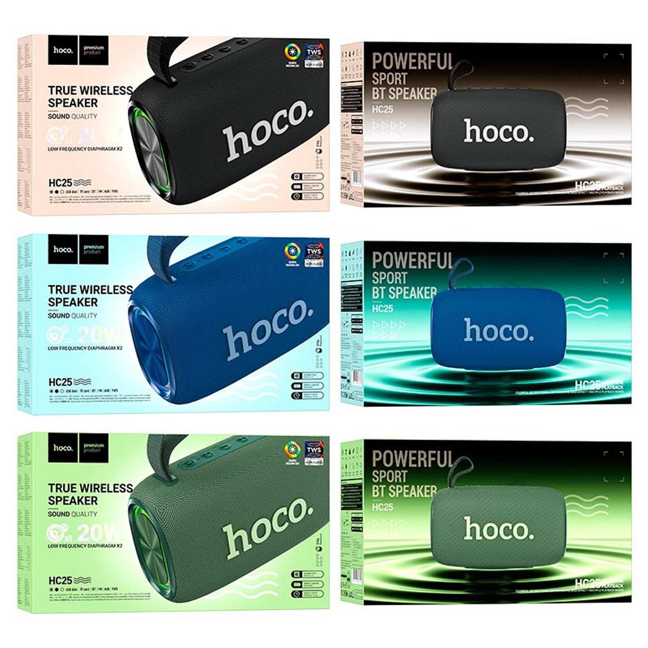 اسپیکر بلوتوثی هوکو Hoco مدل HC25 Radiant توان 20 وات