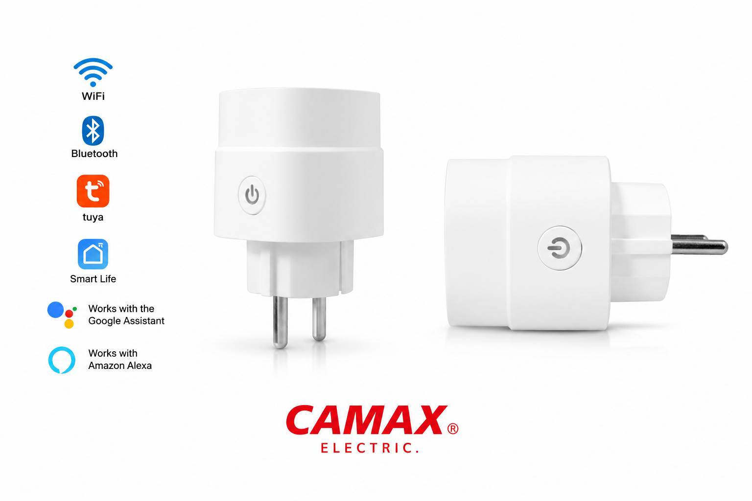 پریز هوشمند پرتابل CAMAX | Wi-Fi | کنترل با اپلیکیشن Tuya Smart
