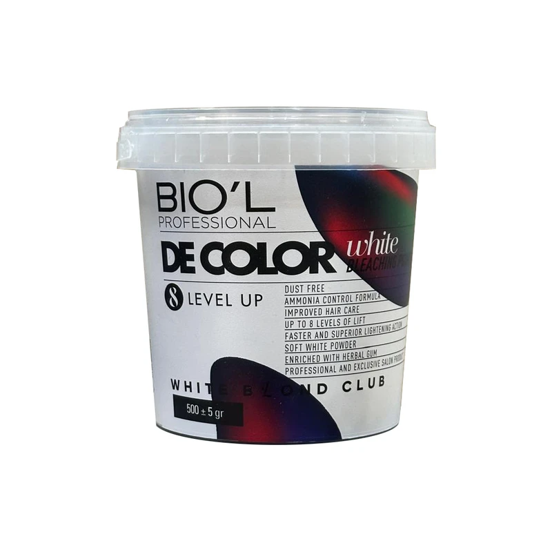 پودر دکلره بیول مدل W-B-C وزن 500 گرم رنگ سفید