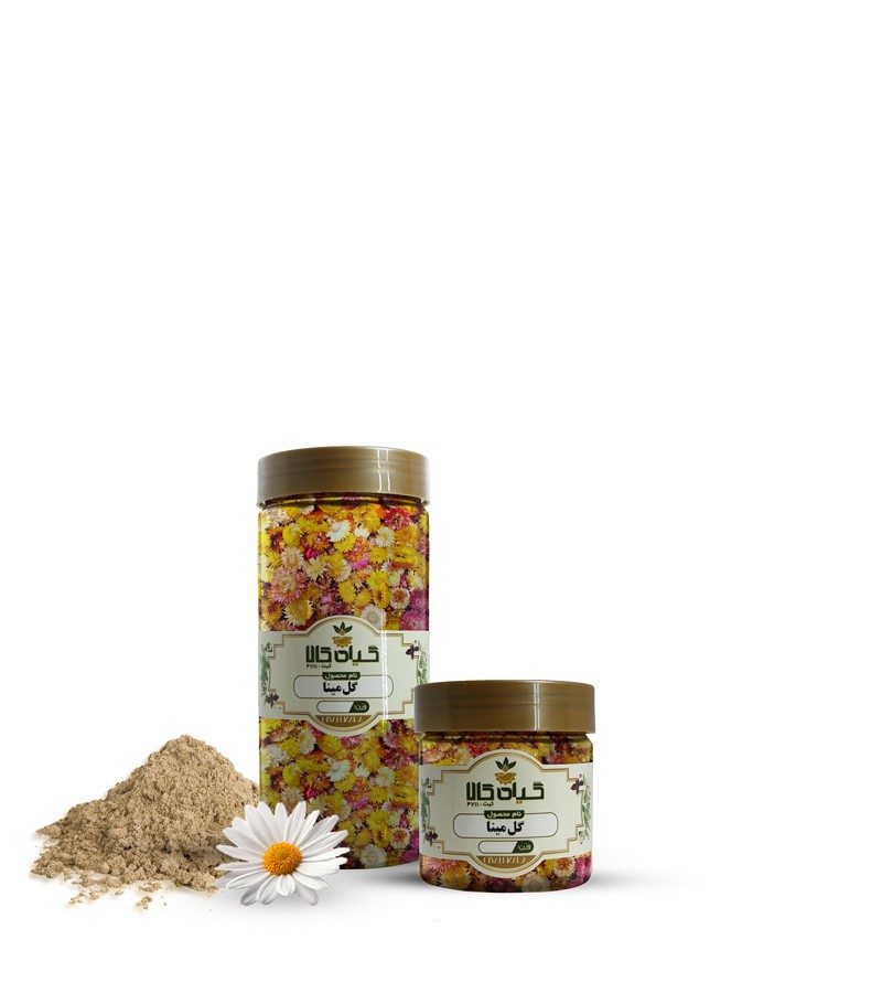 گل مینا خشک یا پودری بسته بندی