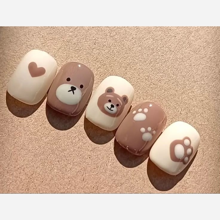 کاشت ناخن موقت (خرس قهوه ای)