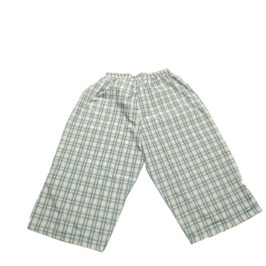 شلوارک راحتی نخی چهارخانه3xl 