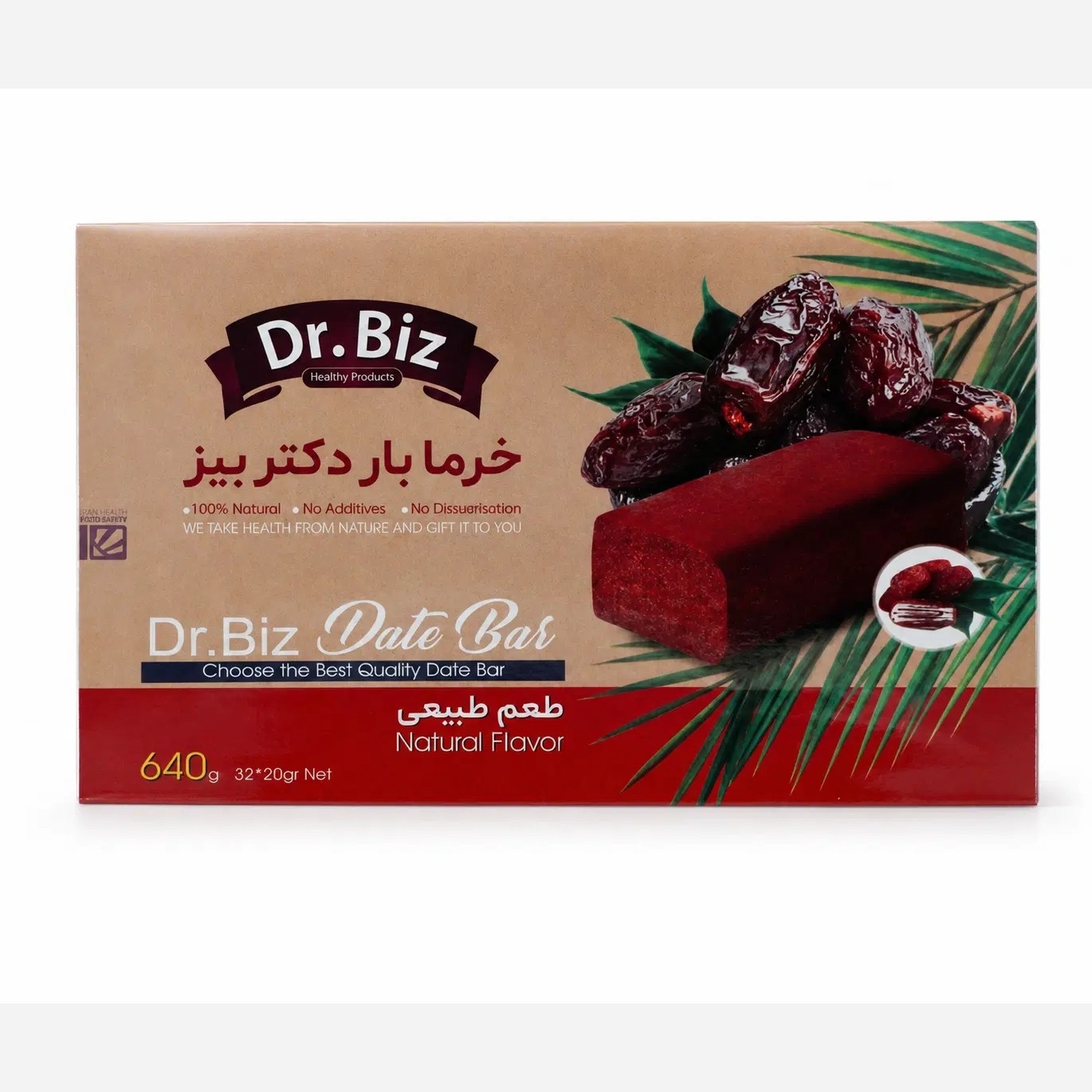 خرما بار با طعم طبیعی