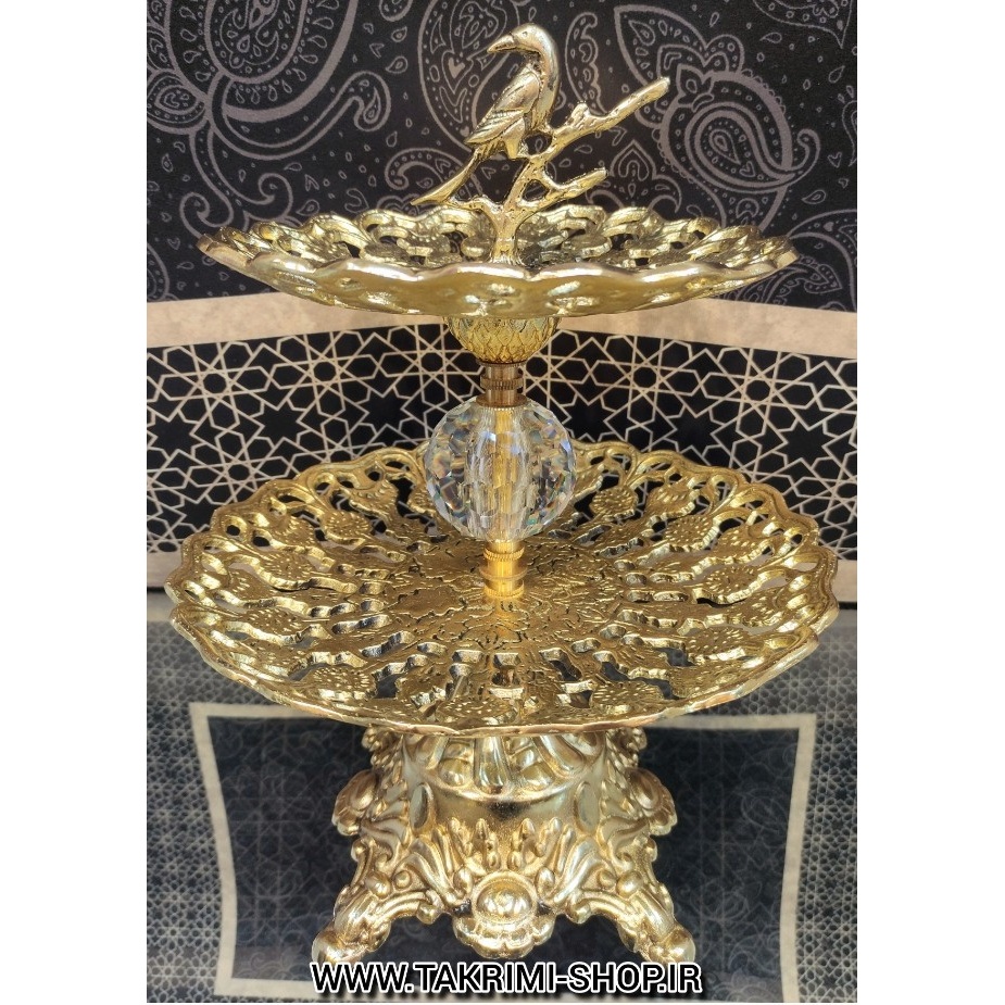 میوه خوری یا شیرینی خوری 2 طبقه سلطنتی ( خالص )