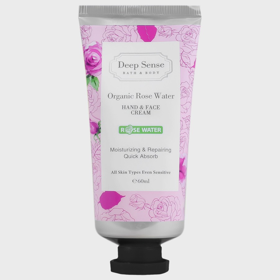 کرم مرطوب کننده دست و صورت گلاب 60ml دیپ سنس