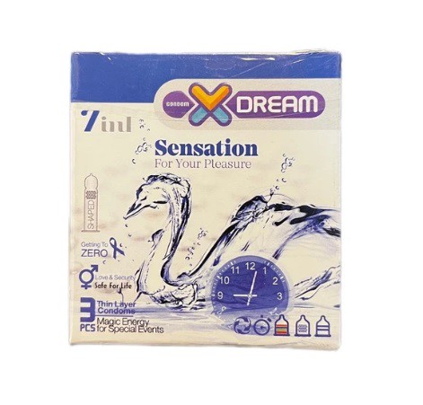 کاندوم ایکس دریم مدل sensation بسته سه عددی