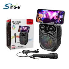 اسپیکر بلوتوثی قابل حمل شارژ با میکروفن و شارژر تایپ C مدلzqs-1362