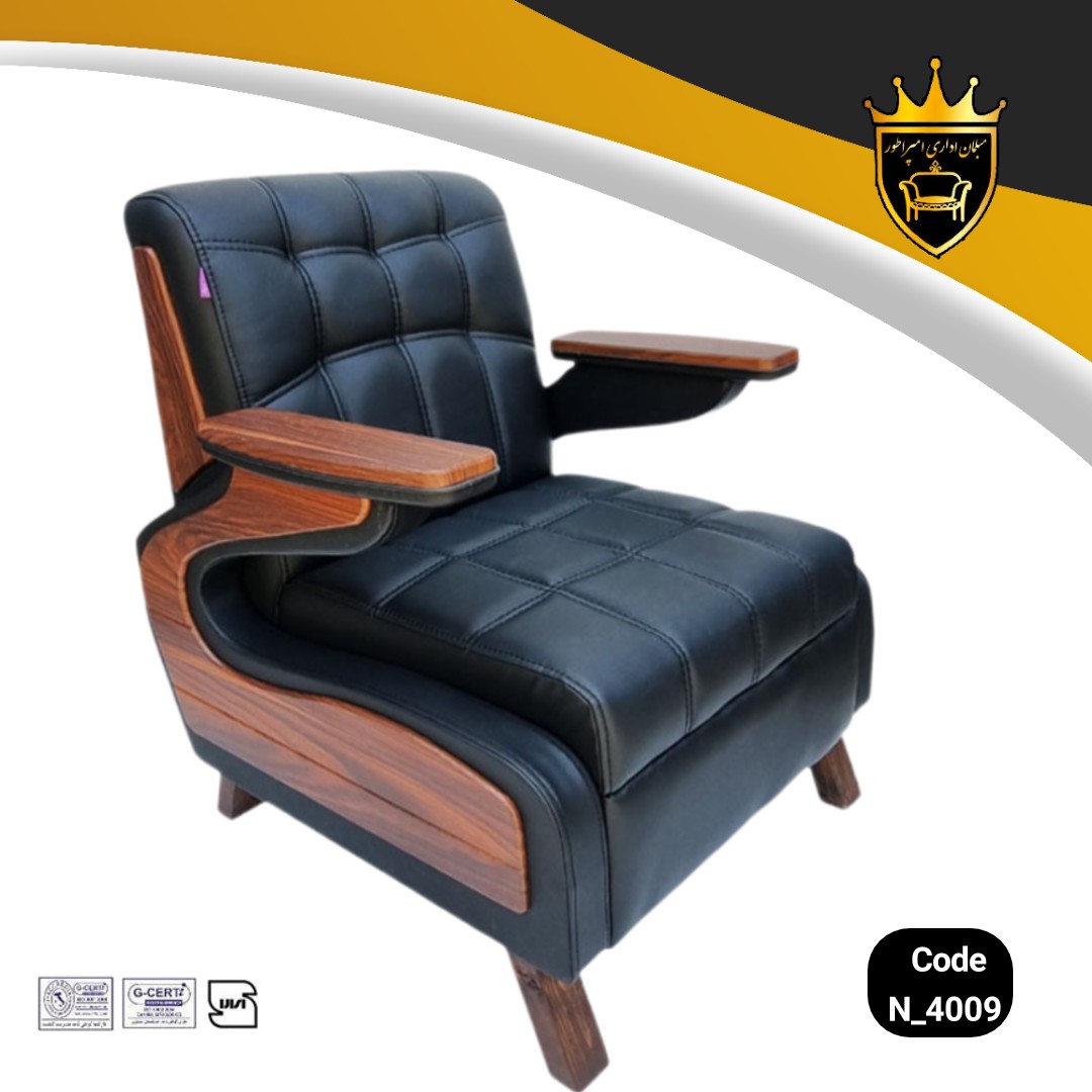 مبل مدیریتی مدل N4009؛ ترکیبی از اصالت کلاسیک و راحتی مدرن
