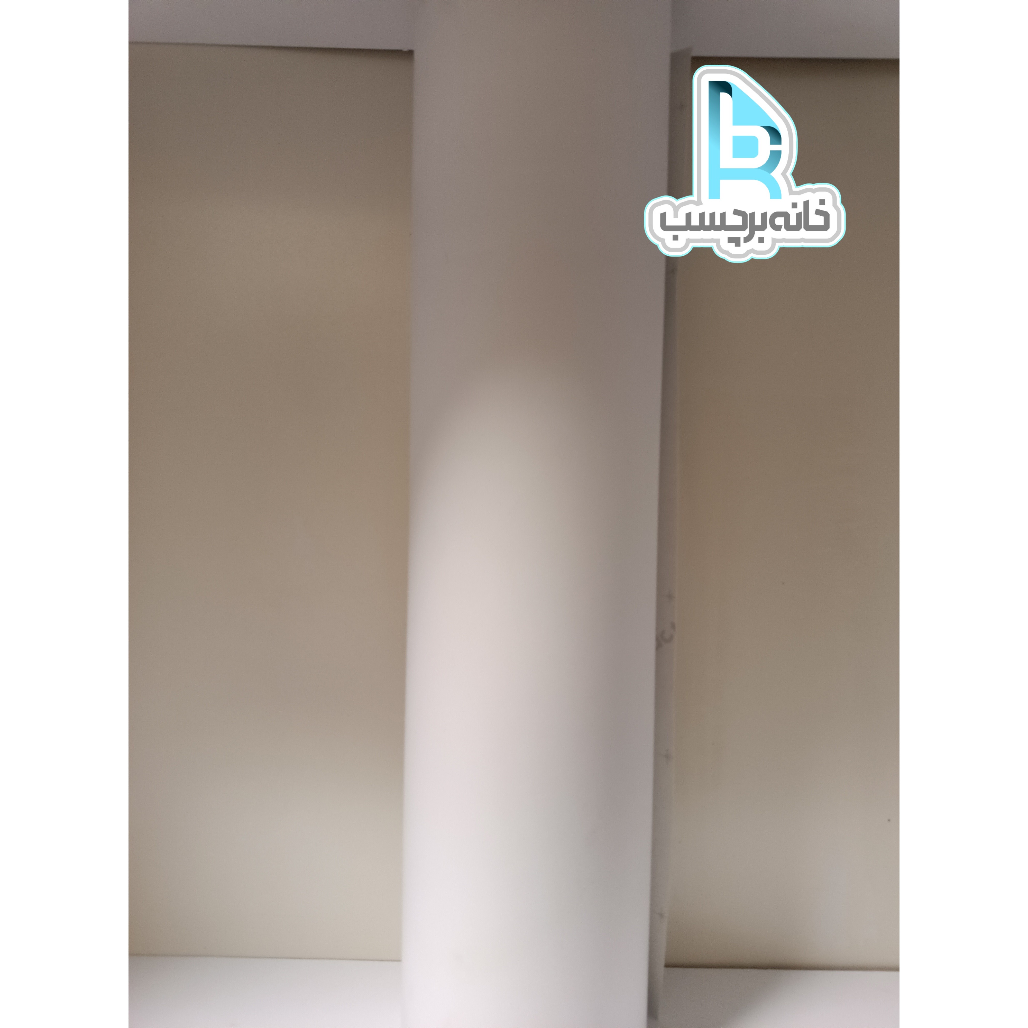 برچسب کابینت سفید مات پشت نقره ای MACTAC بلژیک با پوشانندگی عالی