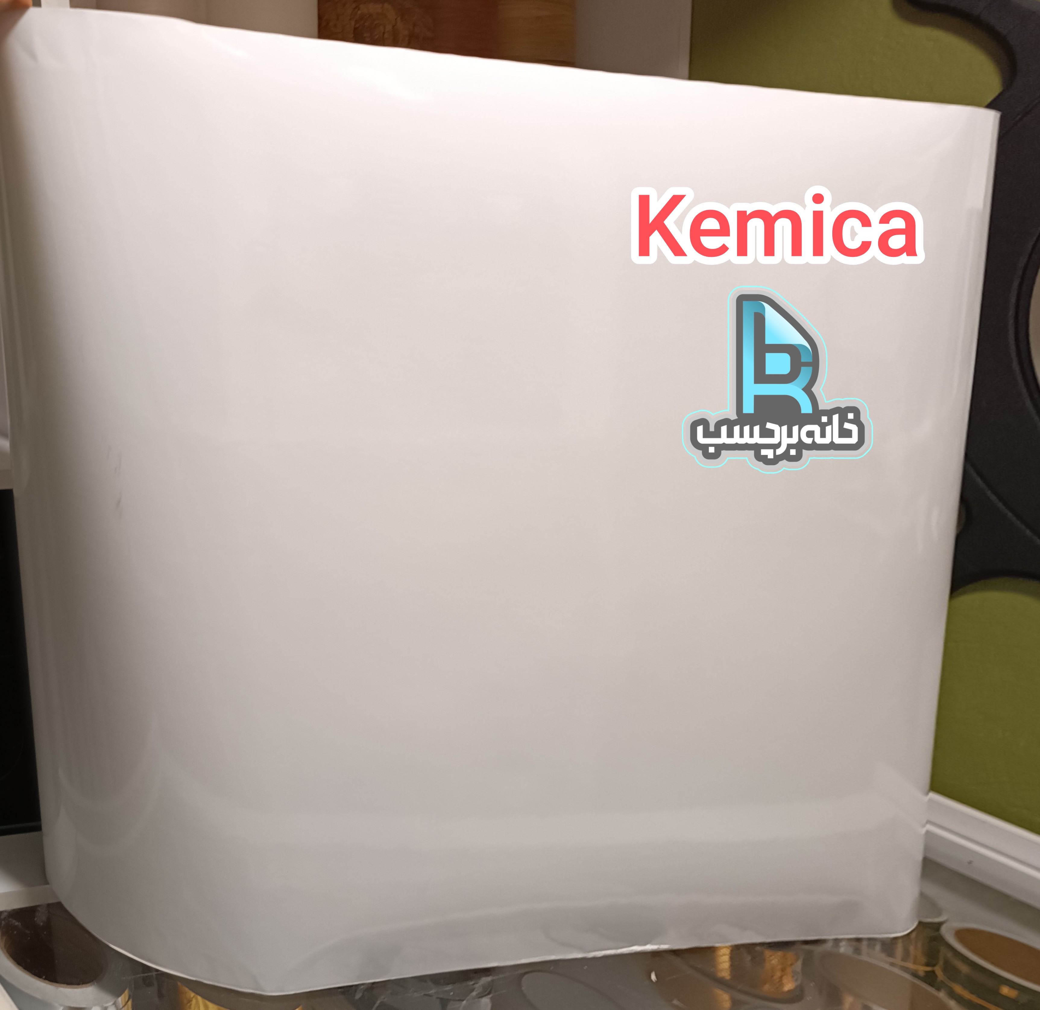 برچسب کابینت کمیکا سفید های گلس با پوشانندگی 100 جنس وارداتی ایتالیایی