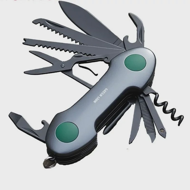 چاقو 14 کاره گرین لاین Green Lion 14 In 1 Multi Tool Key Chain Knife