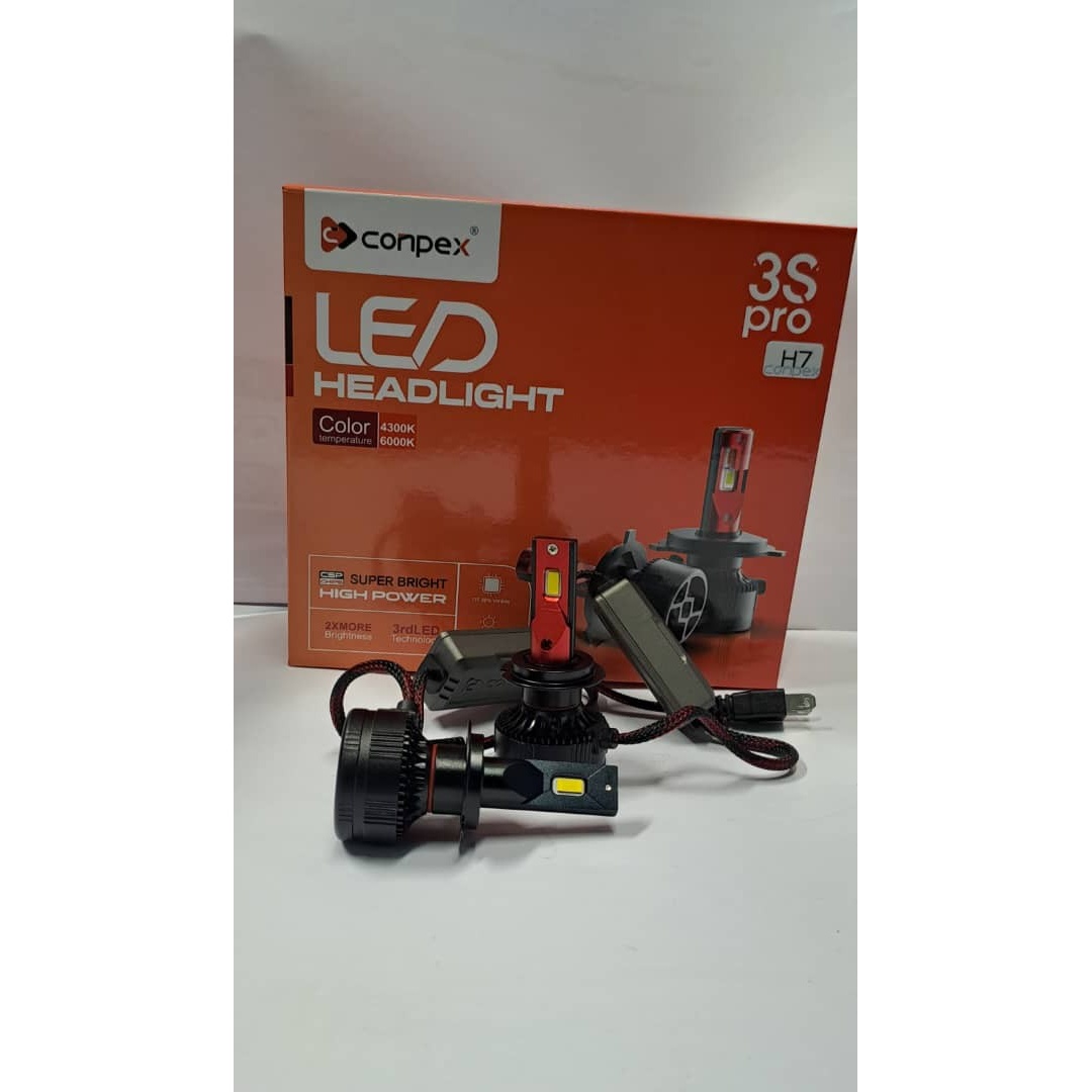 هدلایت 3s پرو کانپکس پایه H7،H1،H11 نور فابریک