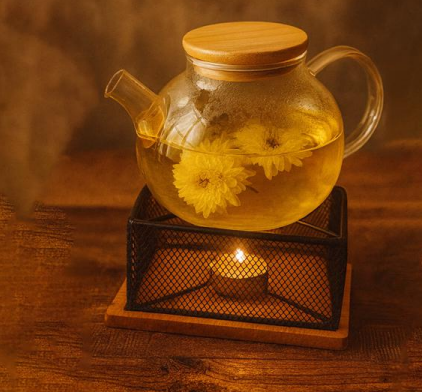 پایه وارمر کفه چوبی WS طرح توری مربع مشکی کد WSX2