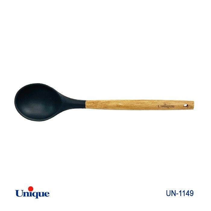 قاشق بزرگ یونیک Unique دسته چوبی کد UN-1149
