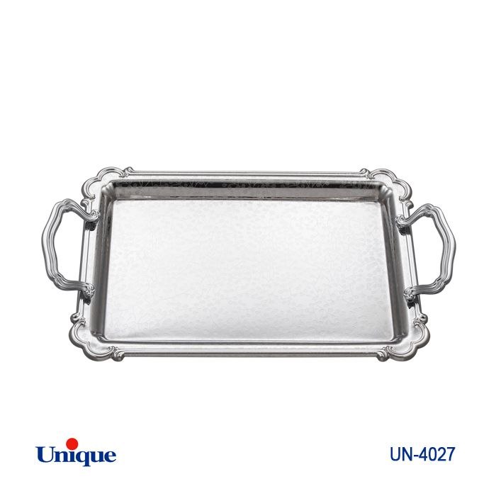 سینی استیل یک میل یونیک Unique بدون پایه کوچک کد UN-4027