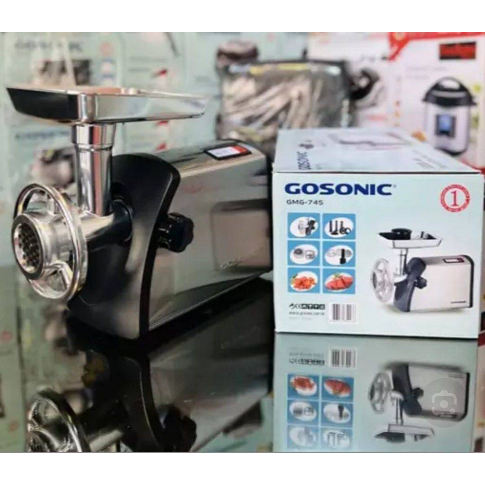 چرخ گوشت 745 گوسونیک استیل مشکی