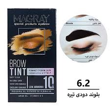 کیت رنگ ابرو ماگرای بلوند دودی تیره شماره 6.2 مدل 1