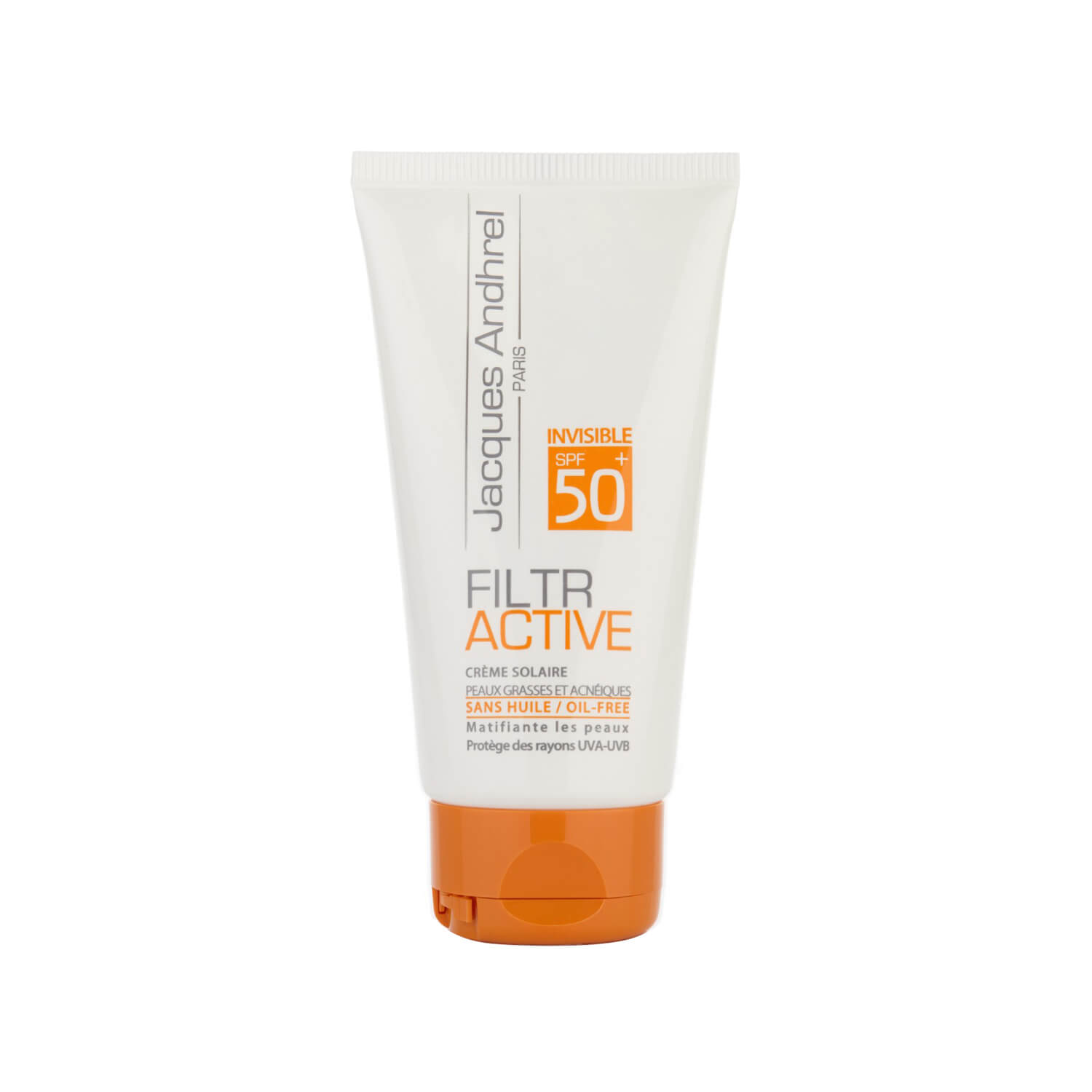 کرم ضدآفتاب بی رنگ SPF50 پوست چرب فیلتر اکتیو ژاک آندرل Jacqes Andher Paris Sunscreen Solar SPF50 مدل 3