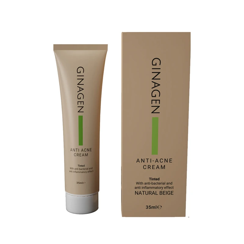 کرم ضد جوش رنگی ژیناژن (بژ طبیعی)Ginagen Tinted Anti Acne Cream0. مدل 2