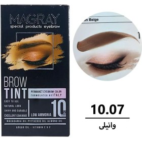 کیت رنگ ابرو مگرای شماره 10.07 رنگ وانیلی حجم 30 میل مدل 1