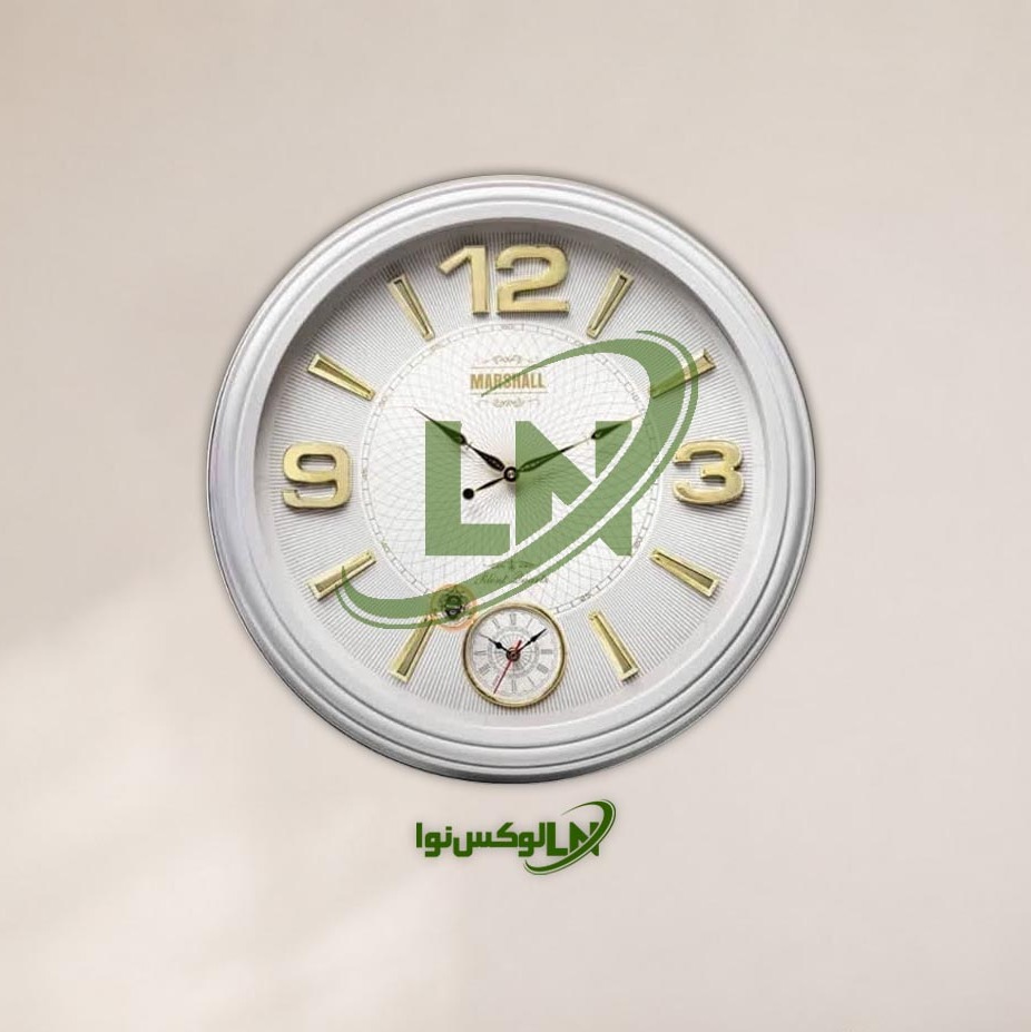 ساعت دیواری مارشال دوموتوره ارام گرد کد 73