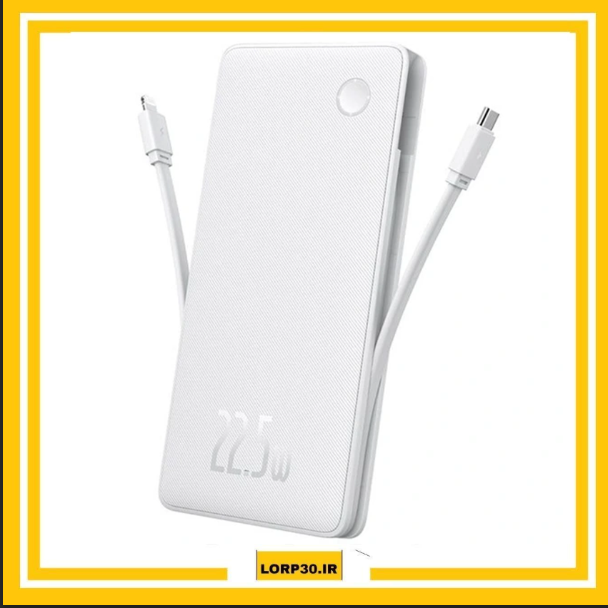 پاوربانک 10 هزار بیسوس مدل Airpow Lite (سفید)