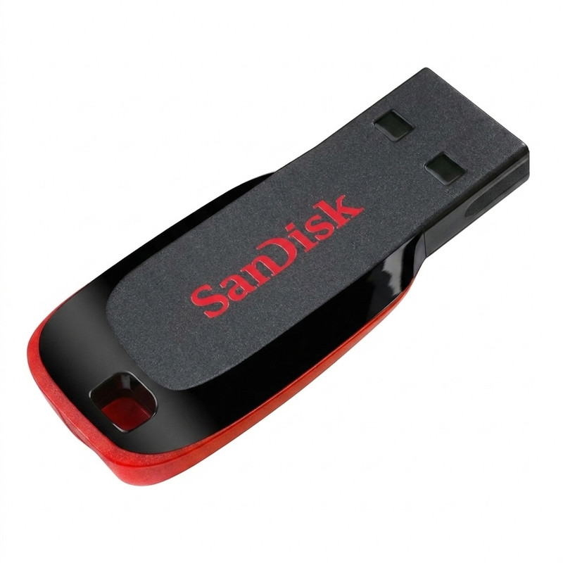 فلش مموری سن دیسک مدل Cruzer Blade CZ50 ظرفیت 32 گیگابایت با رابط USB 2.0، سرعت انتقال 480 مگابیت بر ثانیه، قابلیت رم...