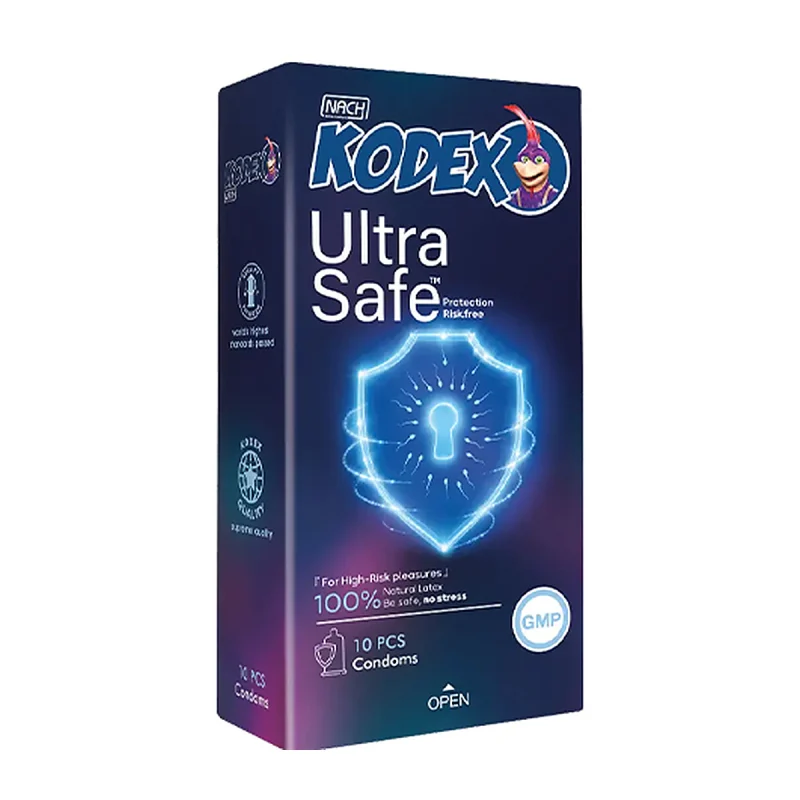 کاندوم کدکس مدل اولترا سیف Ultra Safe بسته 12 عددی