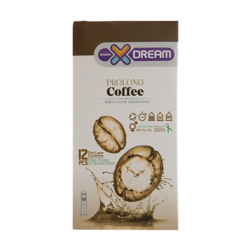 کاندوم ایکس دریم قهوه مدل Coffee بسته 12 عددی