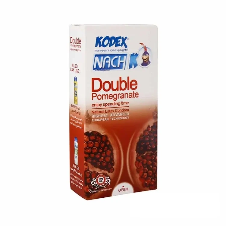 کاندوم کدکس مدل Double Pomegranate دابل اناری بسته 12 عددی