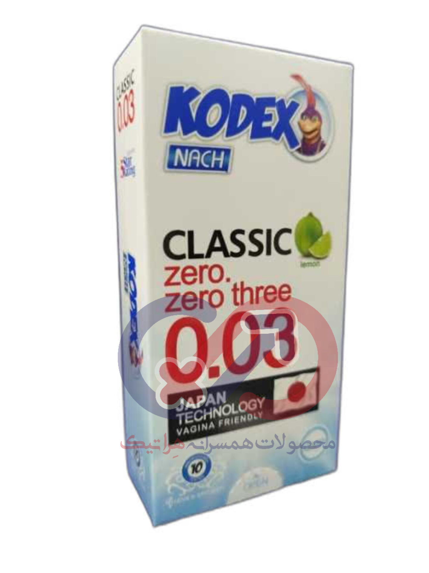 کاندوم فوق العاده نازک کلاسیک 0.03 با رایحه لیمو کدکس