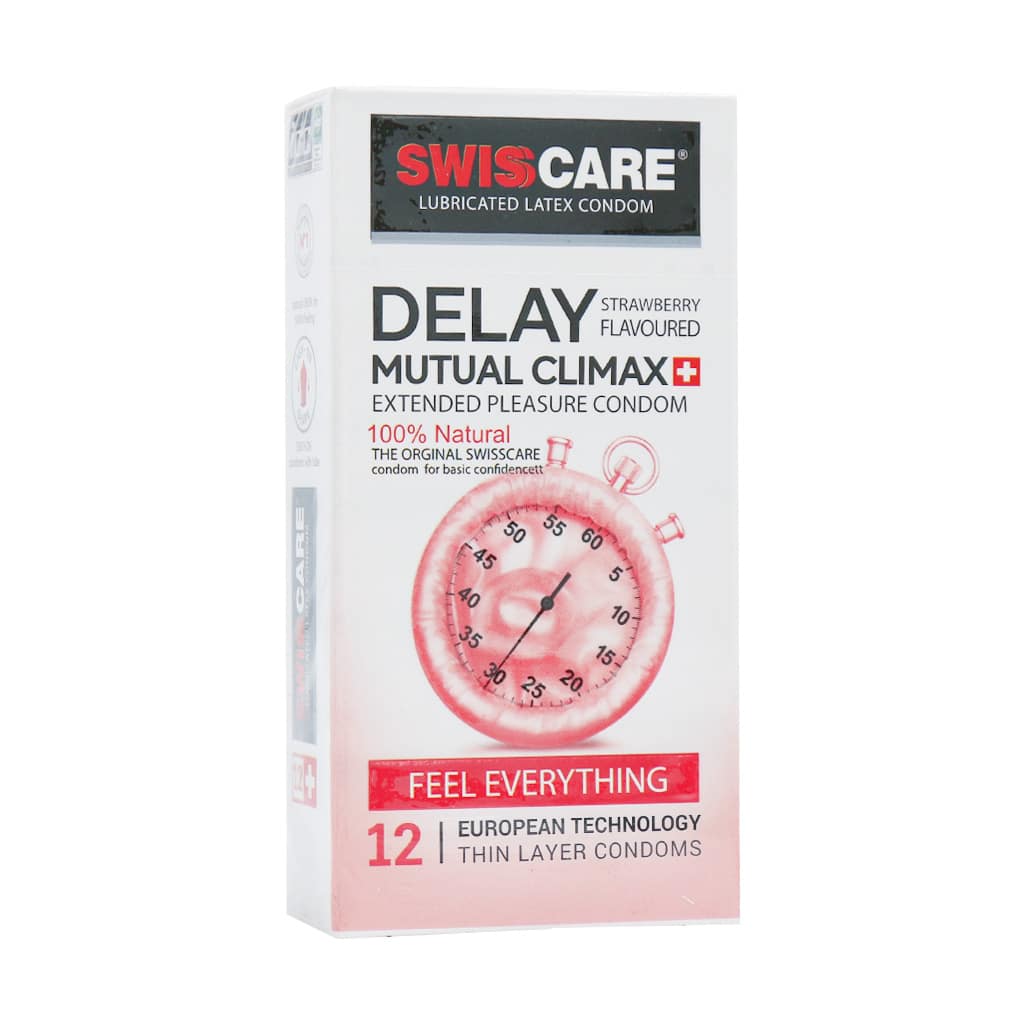 کاندوم تاخیری سوئیس کر مدل Delay Mutual Climax (بسته 12 عددی)