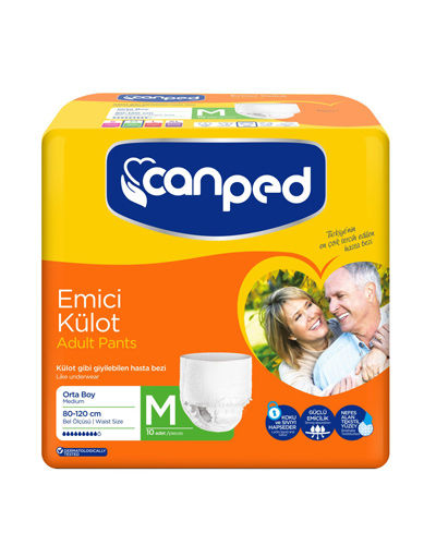 پوشک بزرگسال شورتی جان پد Canped سایز مدیوم بسته 9 عددی