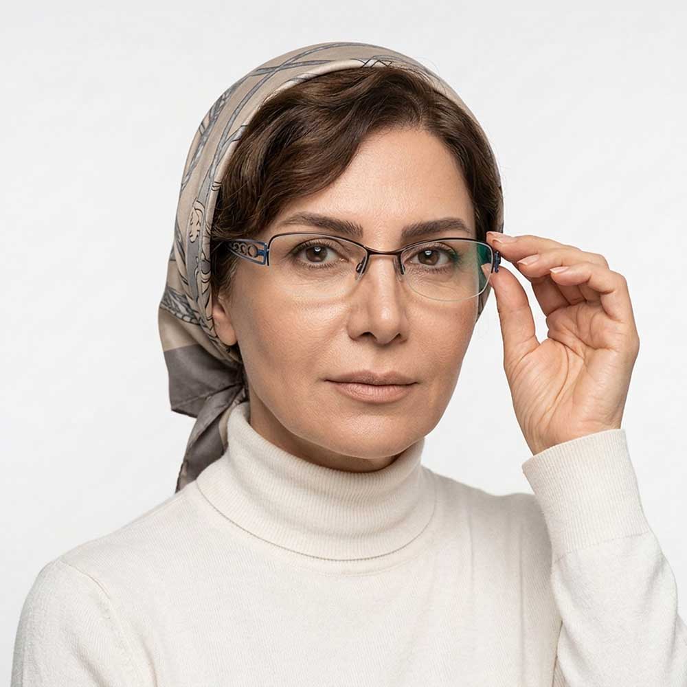 فریم عینک زنانه نیم فریم CHARMANT CH10896